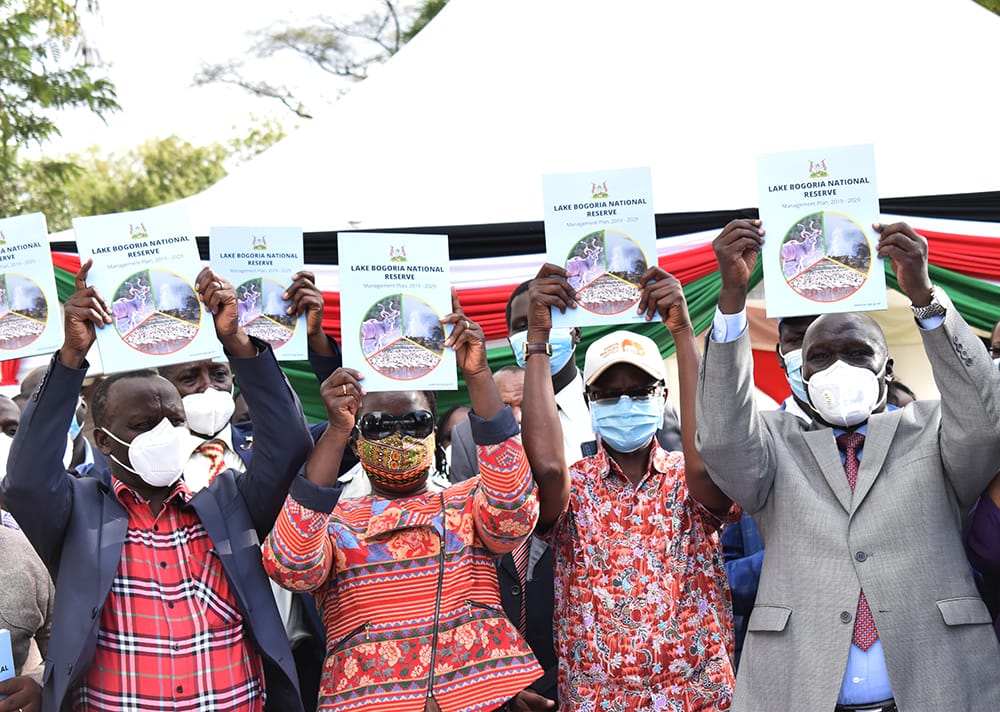 To celebrate the milestones gained 10 years since the adoption of Nagoya Protocol; Tourism CAS IG (Rtd) Joseph Boinnet today officially launched the Lake Bogoria National Reserve Management plan. #NagoyaProtocol #AccessAndBenefitSharing