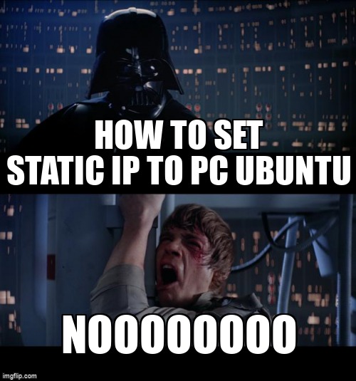 overflow_meme's tweet image. how to set static ip to pc ubuntu stackoverflow.com/questions/6469… #ip #dhcp #staticipaddress