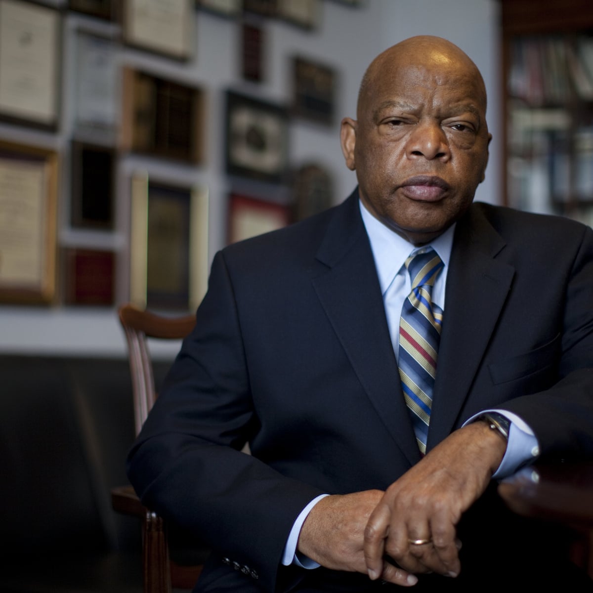 Vallmeister's tweet photo. The legacy left by the late John McCain and the late John Lewis, whom @realDonaldTrump persistently and shamlessly attacked, now seem to have come back to keep him from re-election.

You reap what you sow. https://t.co/ZdGZABQ3by