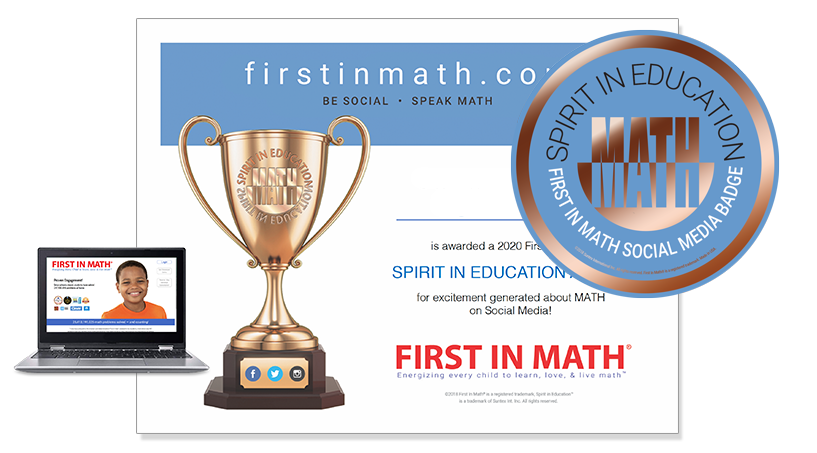 FirstInMath's tweet image. Congrats to @Ms_Batista5 - you earned the October 2020 @FirstInMath Spirit In Education™ Award for being social about #math & sharing your excitement throughout the month. DM us to receive your official Certificate & Badge! #FirstInMath #SpiritInEducation