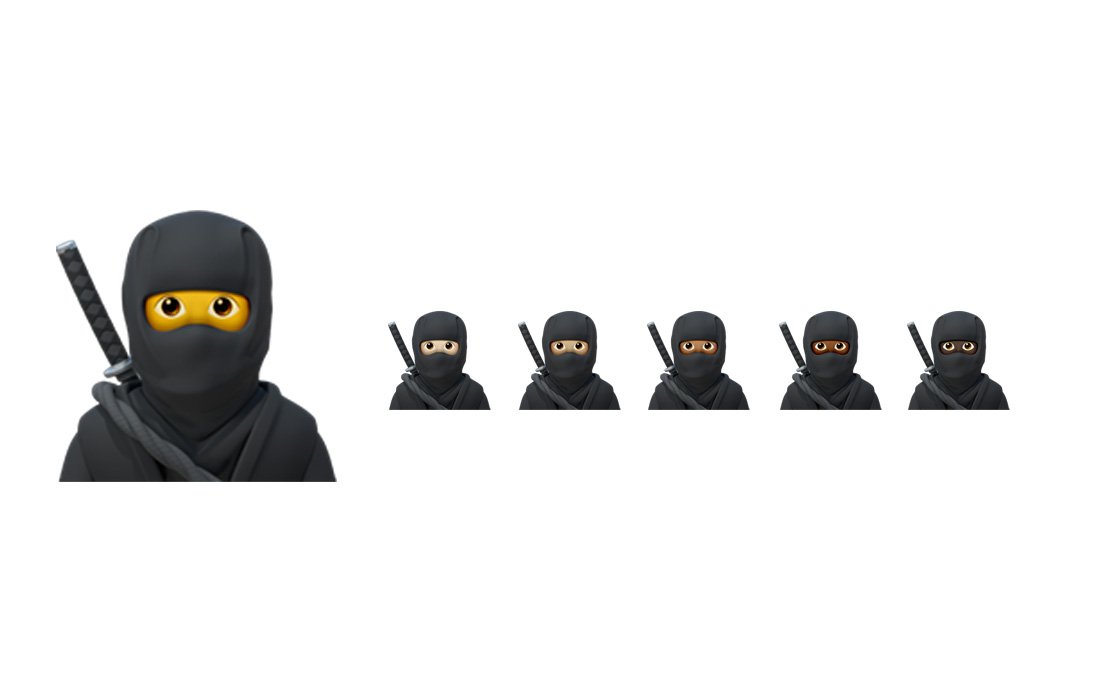 эмоджи ниндзя. эмодзи ниндзя айфон. эмодзи воин. смайл ниндзя. смайлик рыцарь.