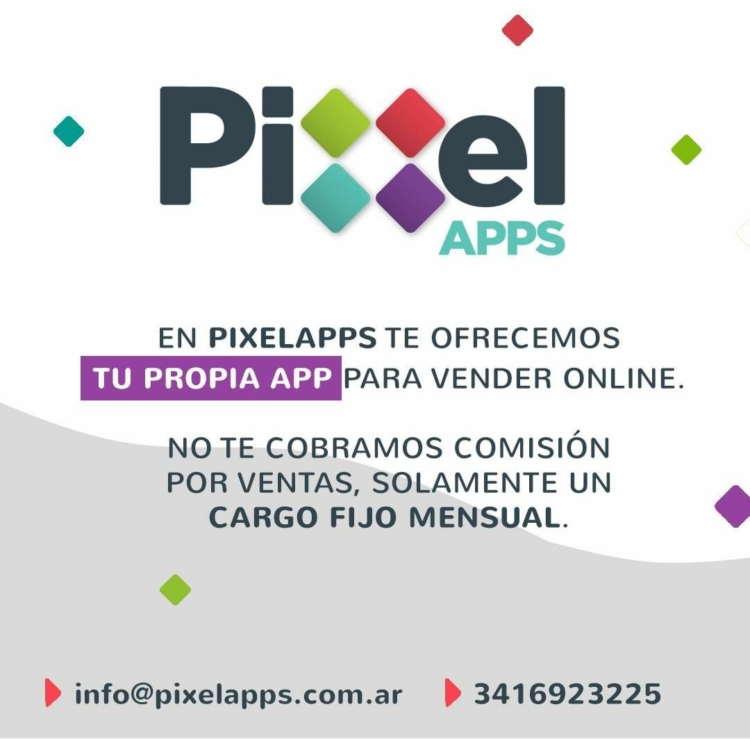 PixelappsAr's tweet photo. 📱 🔹¿Qué te ofrecemos en #PixelApps?
🔹 Ofrecemos las mejores soluciones para las ventas de tu empresa 👌
🔸 Brindamos tu propia app para vender online y no te cobramos comisión por las ventas. https://t.co/kVFHKmpNBC
