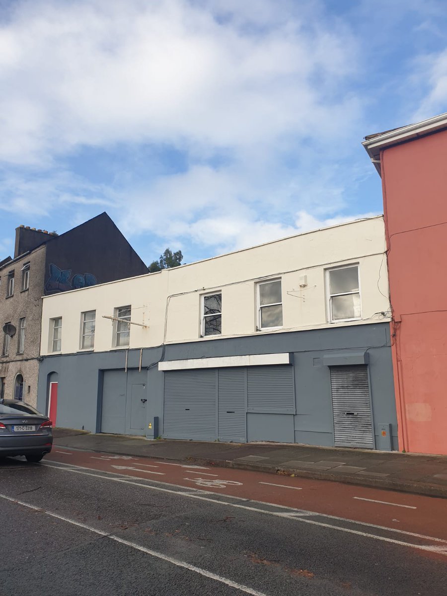 former button factory & garage in Cork City, unused/underutilized, possibly for a long time looks like a sale has been negotiated,  for good news No.151, 152  #regeneration  #meanwhileuse  #urbanmanufacturing  #respect  #economy