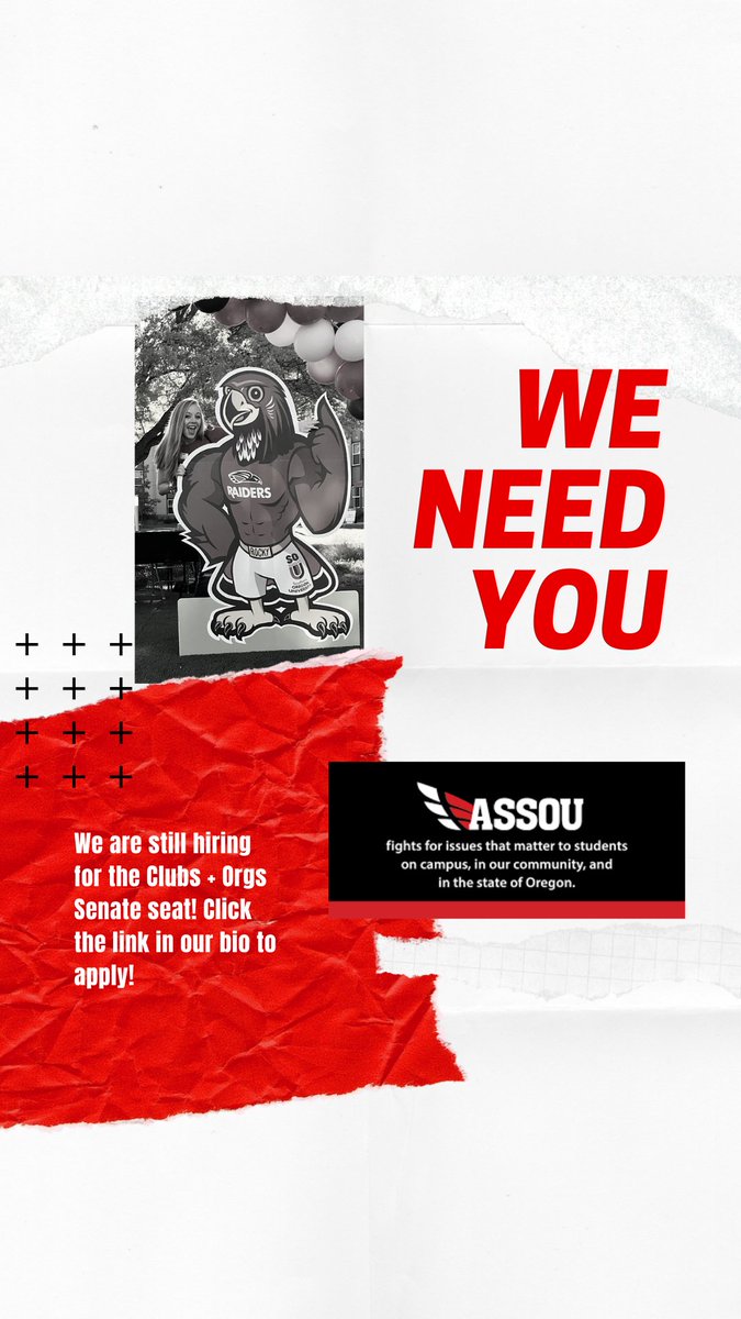 ASSOURaiders's tweet photo. It's not too late to apply for the ASSOU Senate! Click the link in the bio to apply for Clubs and Orgs. Senator. https://t.co/z2NvyyW69j