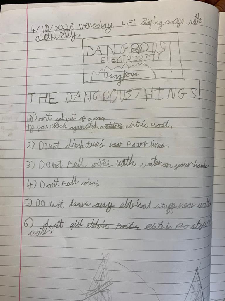StTeresasRoch's tweet photo. Year 4 have started their work on Electricity. #PowerUp #SafetyFirst #electricity https://t.co/3b7keg91T6