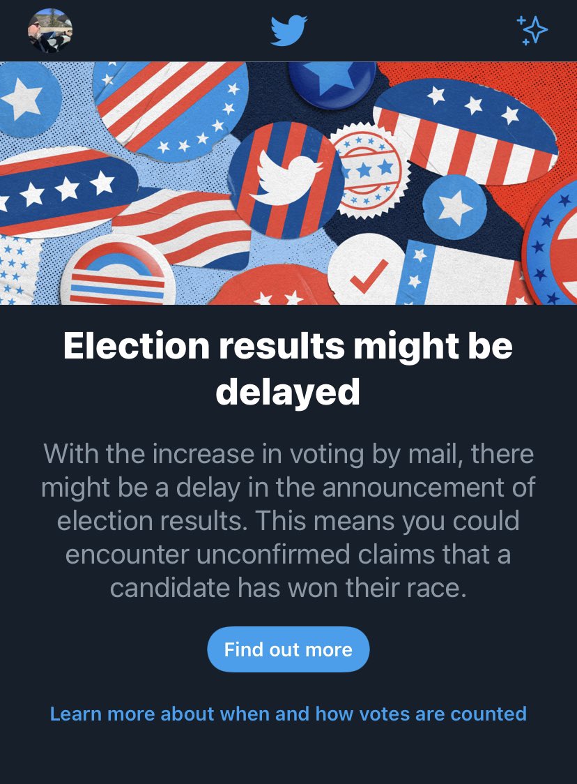 WAIT?!?!! Did anyone else know about this?!?!!? I demand a refund. Dammit @jack what do we do now?? 
#ElectionResults2020 #Election2020 #ElectionChaos #captainobvious