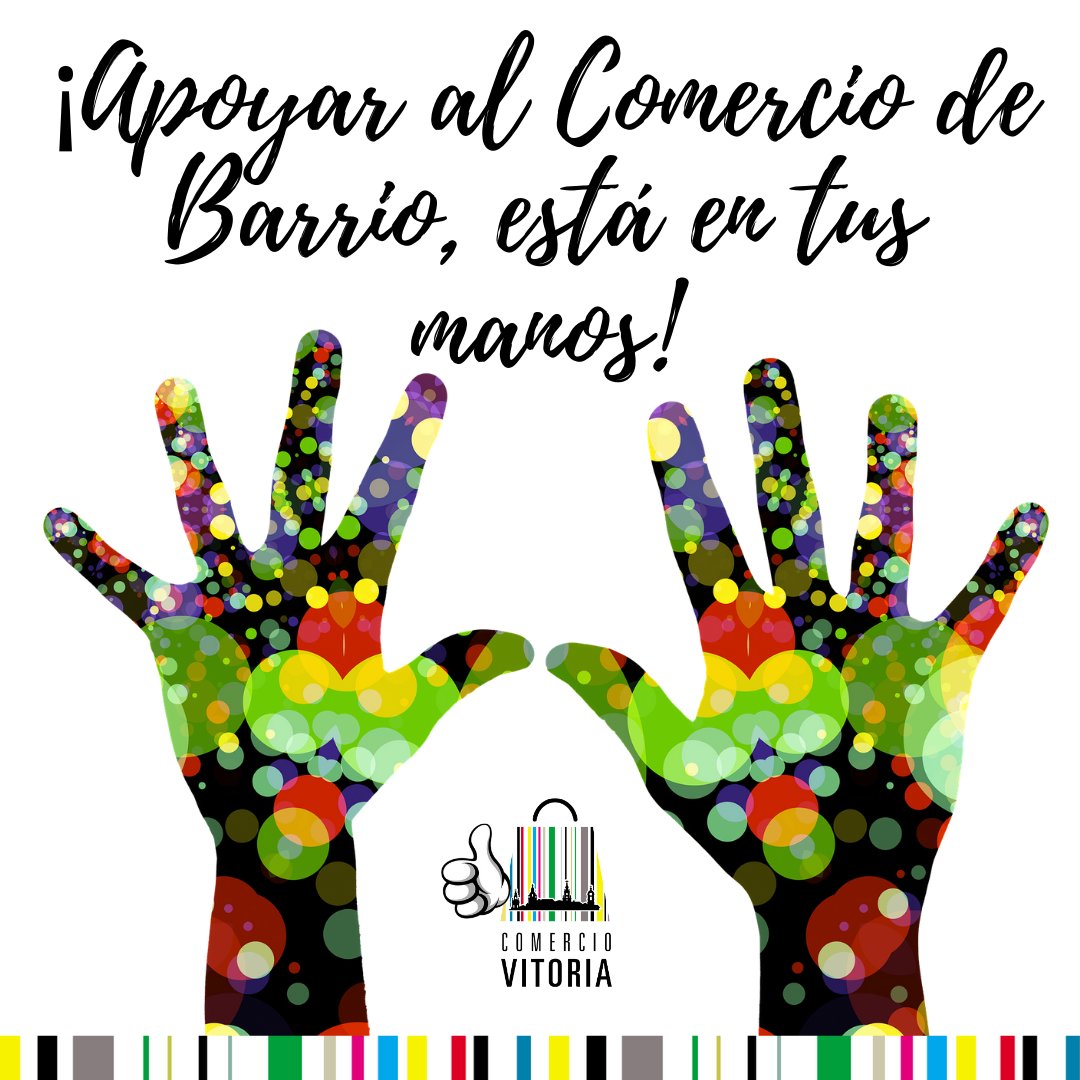 Se anuncian nuevas medidas para tratar de mejorar la situación sanitaria, ahora más que nunca el Comercio de barrio necesita de nuestro apoyo: Yo compro en 𝑪𝒐𝒎𝒆𝒓𝒄𝒊𝒐 𝑽𝒊𝒕𝒐𝒓𝒊𝒂 👍 y tú?

#alava #araba #arabadendak #comerciovitoria #gasteiz #salimoshoy #vitoriagasteiz