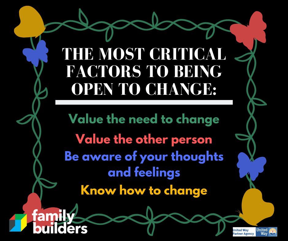 "We cannot become what we want by remaining who we are." -Max Depree To be the best partner, mother, father, employee, etc. its so important that we understand change is inevitable. Please call us at (405) 232-8662, if you need any help with becoming a better partner or parent.