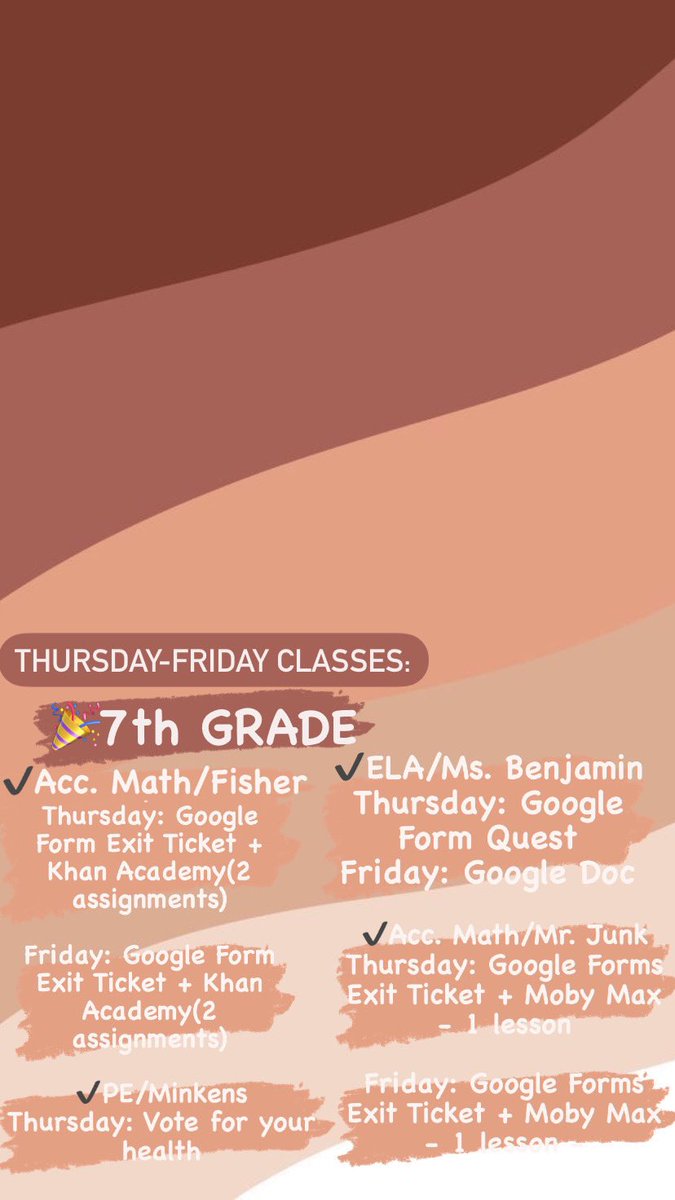 BeNobleGCMS's tweet photo. 7/8th grade dont forget to turn in your asynchronous work for Thursday/Friday classes! #benoble #completeyourwork #remotelearning #middleschool https://t.co/lwBzjBJ14U