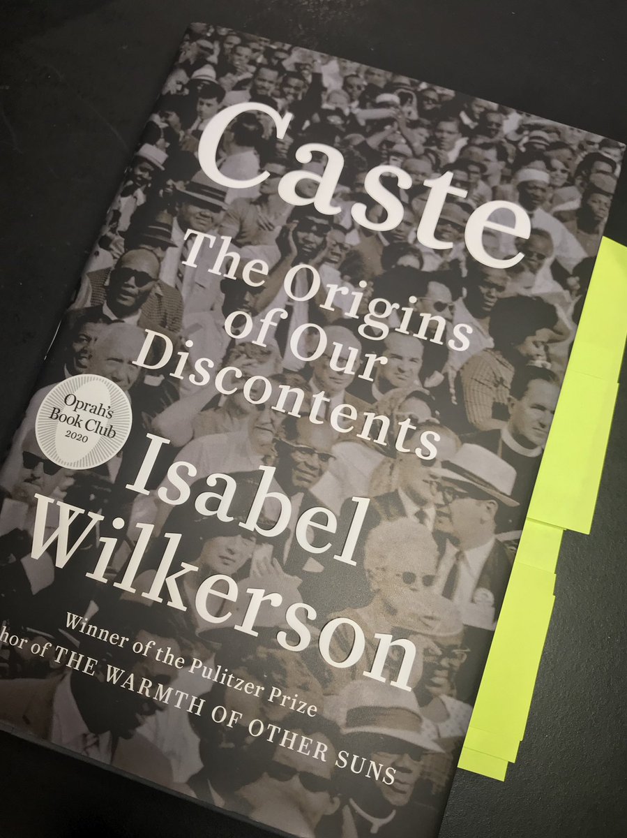 If you haven’t yet, do your brain and heart a favor by reading this important book by @Isabelwilkerson. I’ve been thinking about it a lot these last couple days.