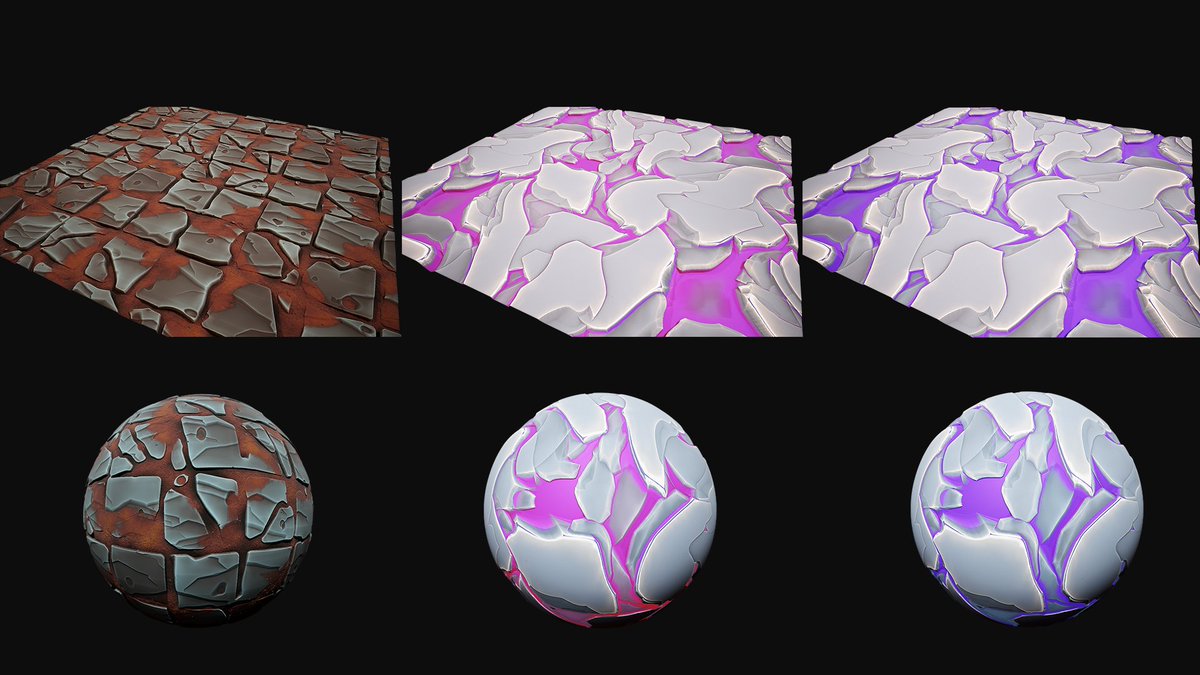 RexXdead97's tweet photo. Just making my first steps into Substance Designer, really proud of these materials. Gonna try new sci-fi panels soon.

#SubstanceDesigner #3dart #3dartist #gamedev #gamedevelopment #indiedev #IndieGameDev https://t.co/TJWrow5ovq