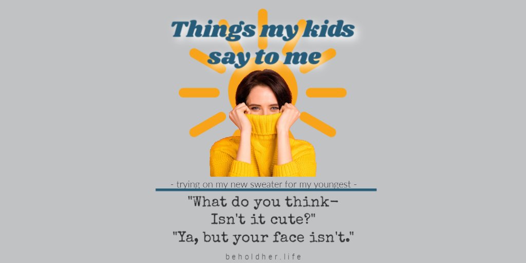 beholdherblog's tweet photo. Kids say the darnedest things don't they?
😳
She was maybe 3 when she said this to me.
I hushed a giggled; she's quick with a clapback!
😳
#thingskidssay #KidQuote #FunnyKid #thingsmykidssaytome #QuickQuip #TBT #thursdayvibes #ThrowbackThursdays 🤟💛 https://t.co/jdtijhjnoz