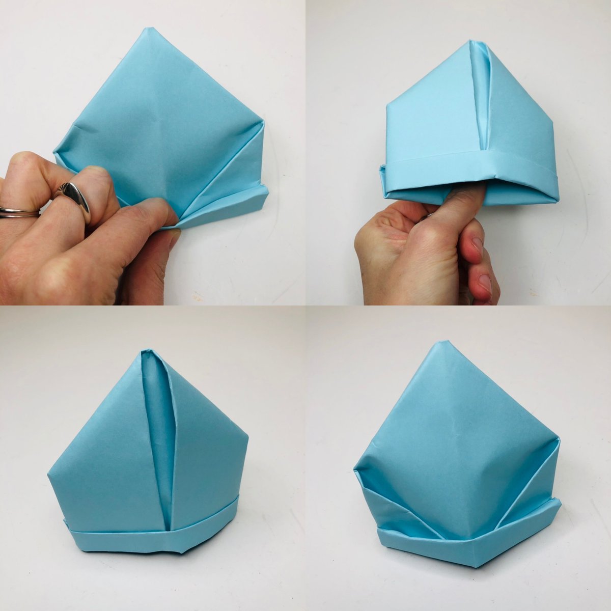 Pope hats for you pope heads.
Use newspaper for wearable editions.
If you're feelin pretty, or your cat looks good in it, send us a pic!