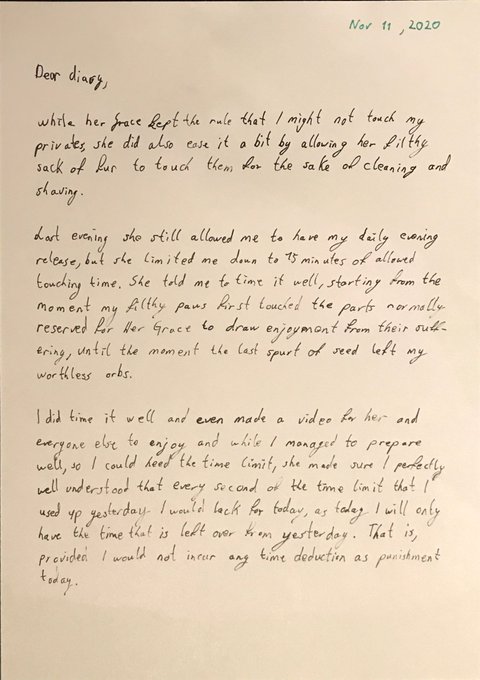 Here is the second diary entry from the Home-Schooling month with Lady S https://t.co/cjzcifb63M