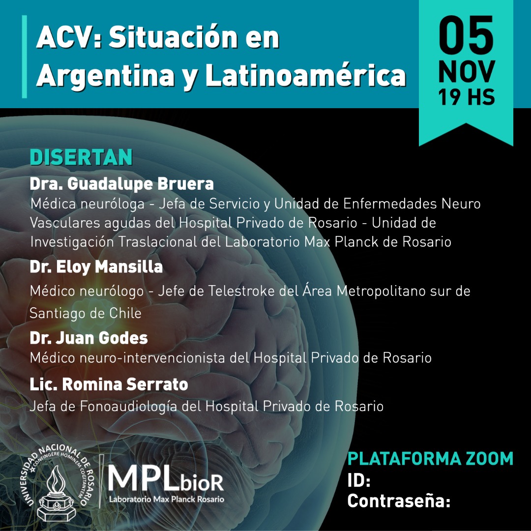 UnidadTeleACV's tweet photo. Los invitamos también a las charlas q discutirán al situación del ACV en Argentina y Latinoamérica, organizadas por la Universidad Nacional de Rosario. ID de la reunión: 8651971569 https://t.co/JmT4DeECFb