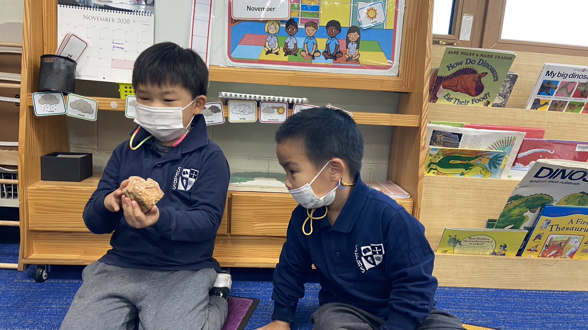 KatyFreeman74's tweet photo. If we can’t go to the museum then let’s bring the museum to us! Exploring dinosaur dung and a TRex tooth #dinosaurdetectves #capturingcuriousity @SFBritishSchool @SFS1912 @The_IEYC https://t.co/CC99dUActW