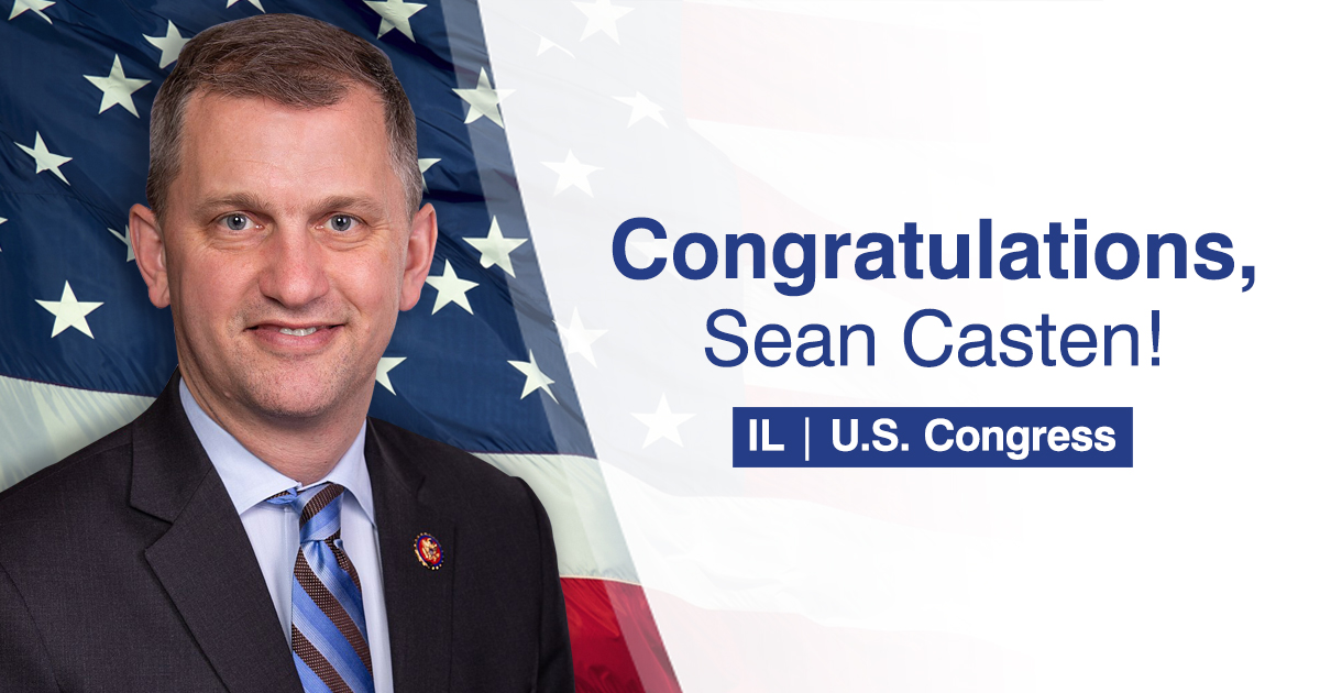 Congratulations to  @SeanCasten, a clean energy champion and an important leader on climate in the House!