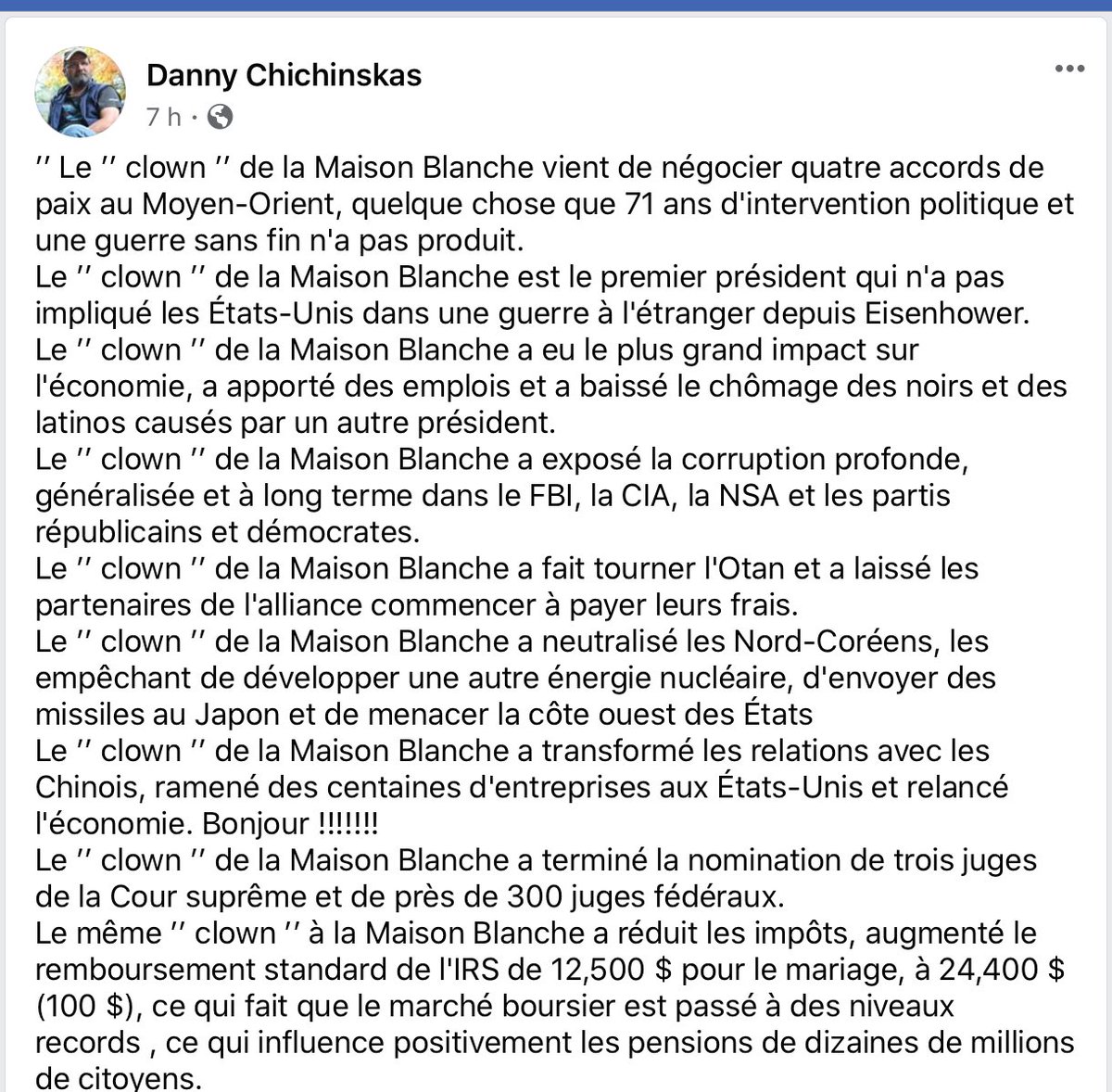 Steve_Tiger1's tweet photo. Le clown de la Maison Blanche... https://t.co/cp9h4fC09S