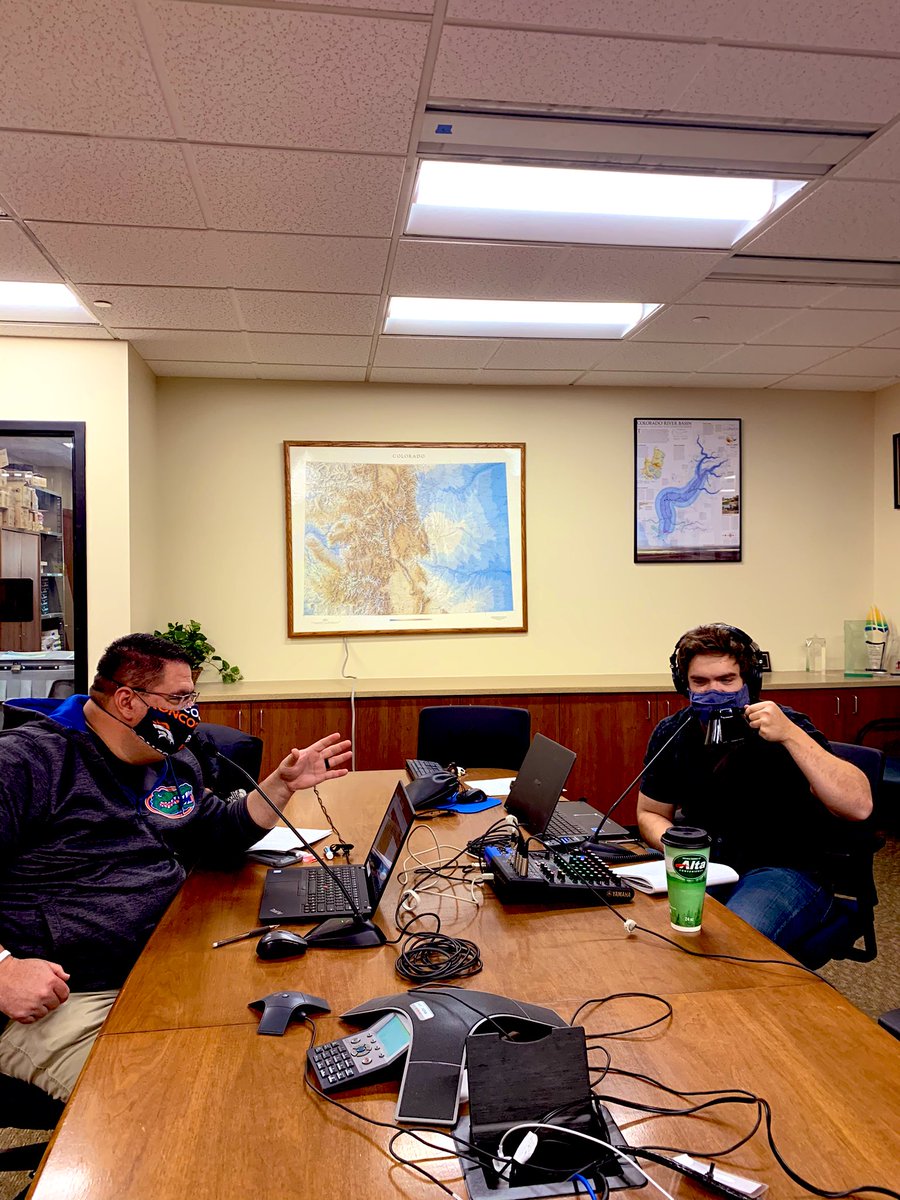 CWCB_DNR's tweet photo. Get ready! @CWCB_BenWade & @erikskeie met today for a quick socially distant recording of a new podcast... Coming soon, on #codrought2020 https://t.co/62gHGzgAX3