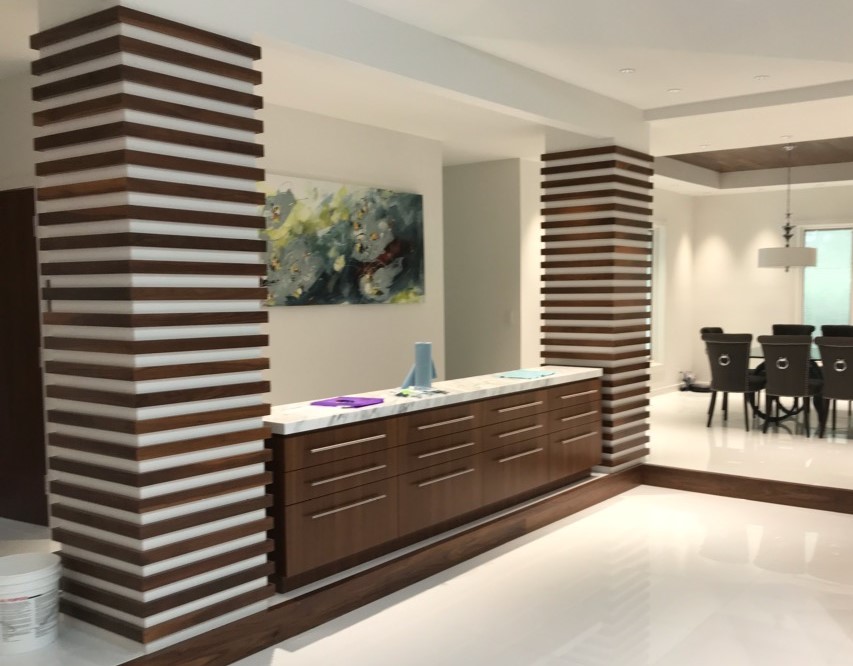 SuperiorVeneer's tweet photo. Another awesome walnut job using Superior Veneer &amp; Plywood flat cut walnut panels.  Very contemporary!
#walnut #veneer #woodworking #contemporary https://t.co/lqL2IQbZDi