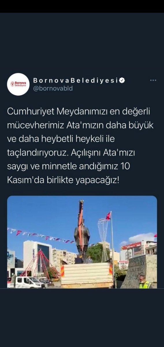 cancidenn's tweet photo. @enginozkoc Heyyyyy kel bak sizinkiler yine heykel dikiyor https://t.co/9pFq3ihL9Q