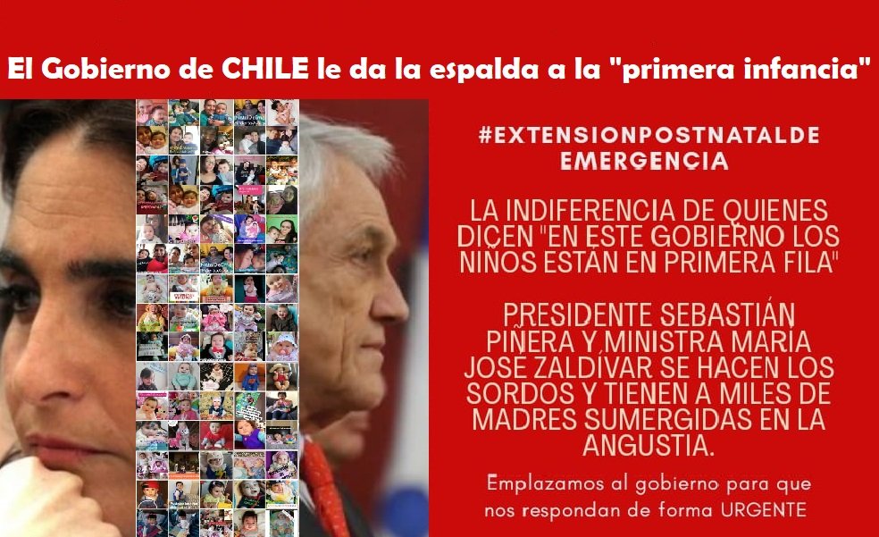 Postnataldeeme1's tweet photo. Que se sepa que ni @mjose_zaldivar ni @sebastianpinera han querido dar una solución y responder a las madres de los lactantes de Chile #extensionpostnataldeemergencia  @CNNChile @CHVNoticias @meganoticiascl @RedAustral_tvn @Cooperativa @adnradiochile @biobio @AgriculturaFM @T13 https://t.co/6xhROWxzWt