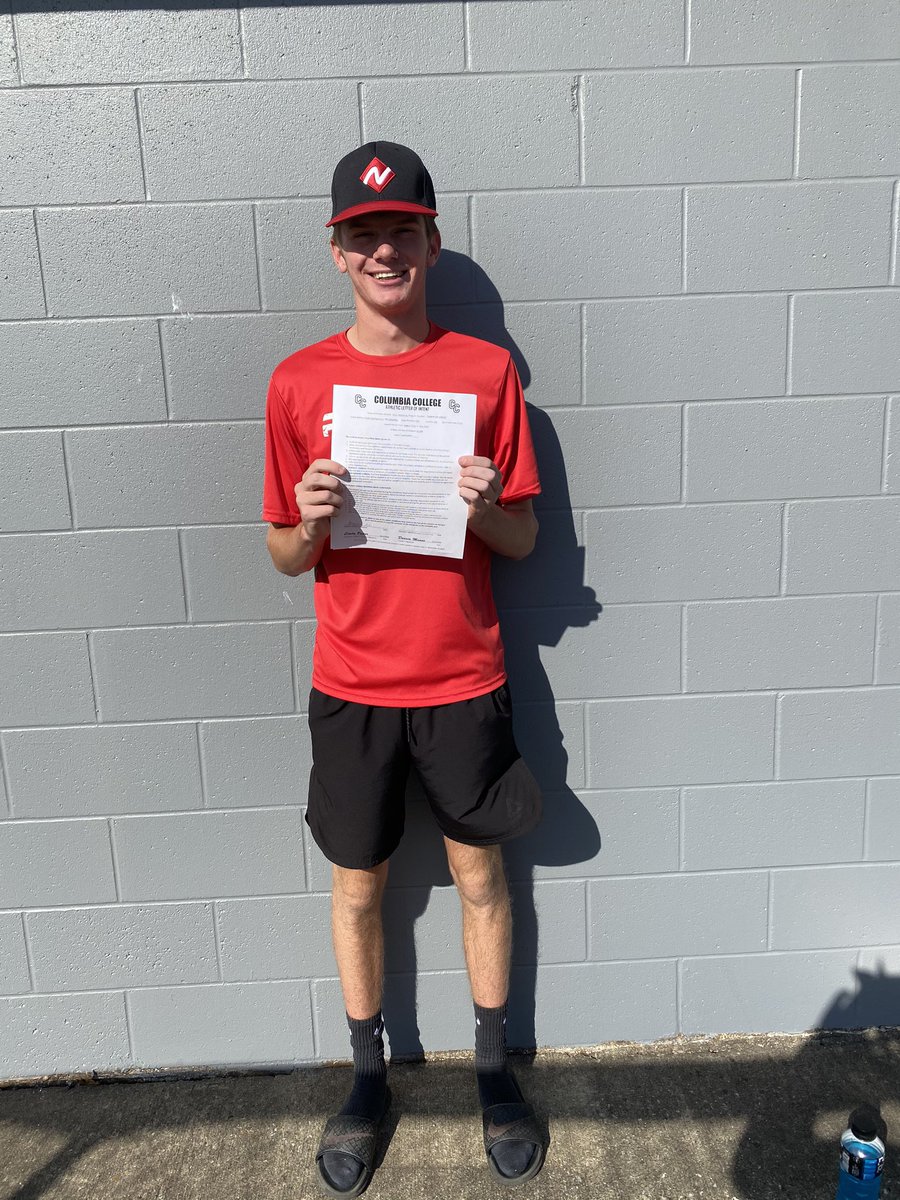 First one off the board!! <a href="/gavbley/">Gavin Bleything</a> with his LOI to Columbia College! Columbia getting a good RHP and an even better person!! Congrats Gavin!!