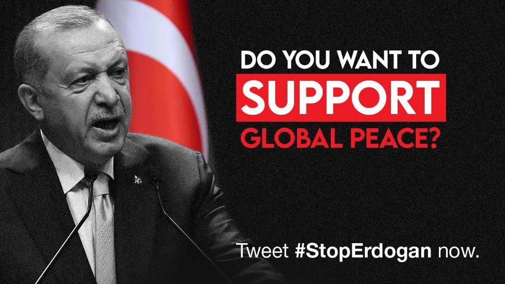 sol_arpi's tweet photo. #SanctionTurkey - Erdogan has gotten into a lot of conflicts as of late, he is promoting religious extremism, financing and deploying terrorists and persecuting journalists. What more do you need to know to #StopErdogan? https://t.co/ZeCeqoumXN