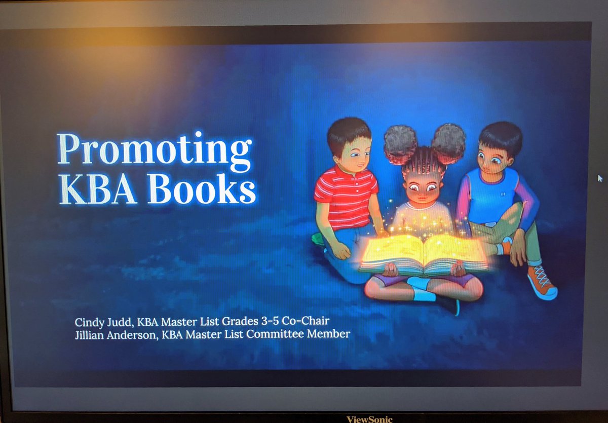 DianeBHatfield's tweet photo. NKY Media Specialist  sharing books nominated for the  KY Bluegrass Award.   Educators connecting and growing professionally.  #ConnectGrowServe @NKCESKids1st https://t.co/VZkt8A5UYs