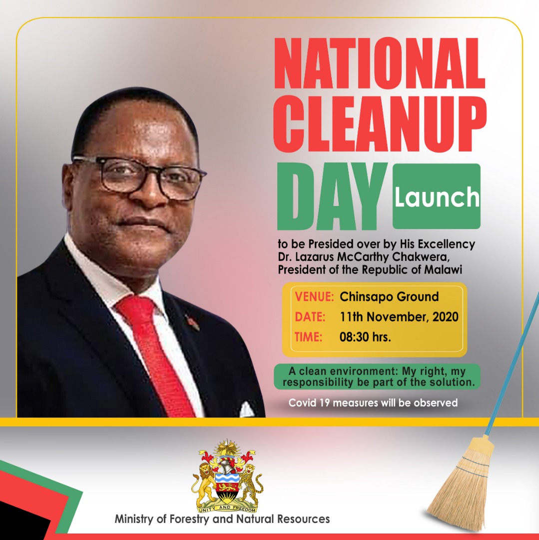 malatamathews's tweet photo. Every second friday of each month from 2pm - 5pm Malawians shall undertake to cleanup their areas. We can restore the beauty of our surroundings and enjoy good health. Making Malawi Green Again! It's our responsibility. @juliusngoma @aej_malawi @ZilanieGondwe @meamalawi @avaltat https://t.co/CFInhgNGZG