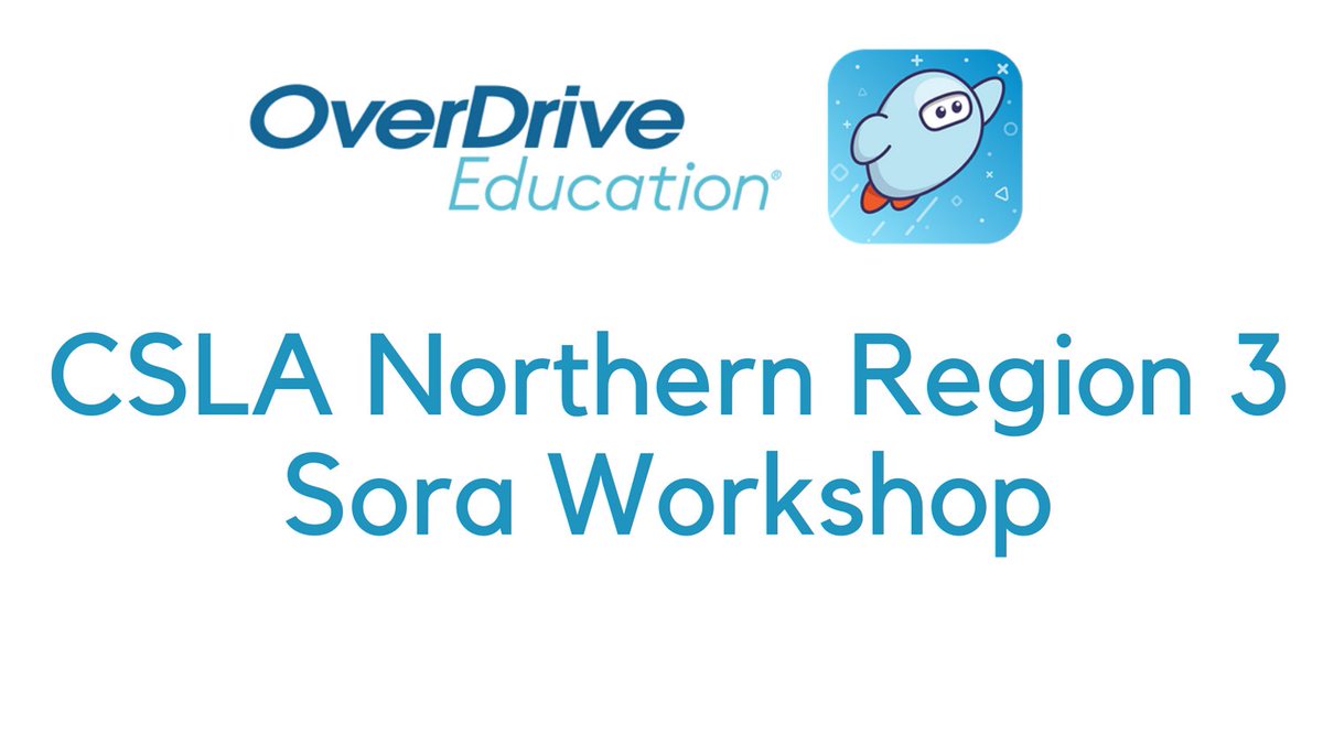 CSLA Northern Region 3 Sora Workshop! 

Join us on December 9th at 6:00 P.M.

Registration Link:
overdrive.zoom.us/webinar/regist…   @cslainfo