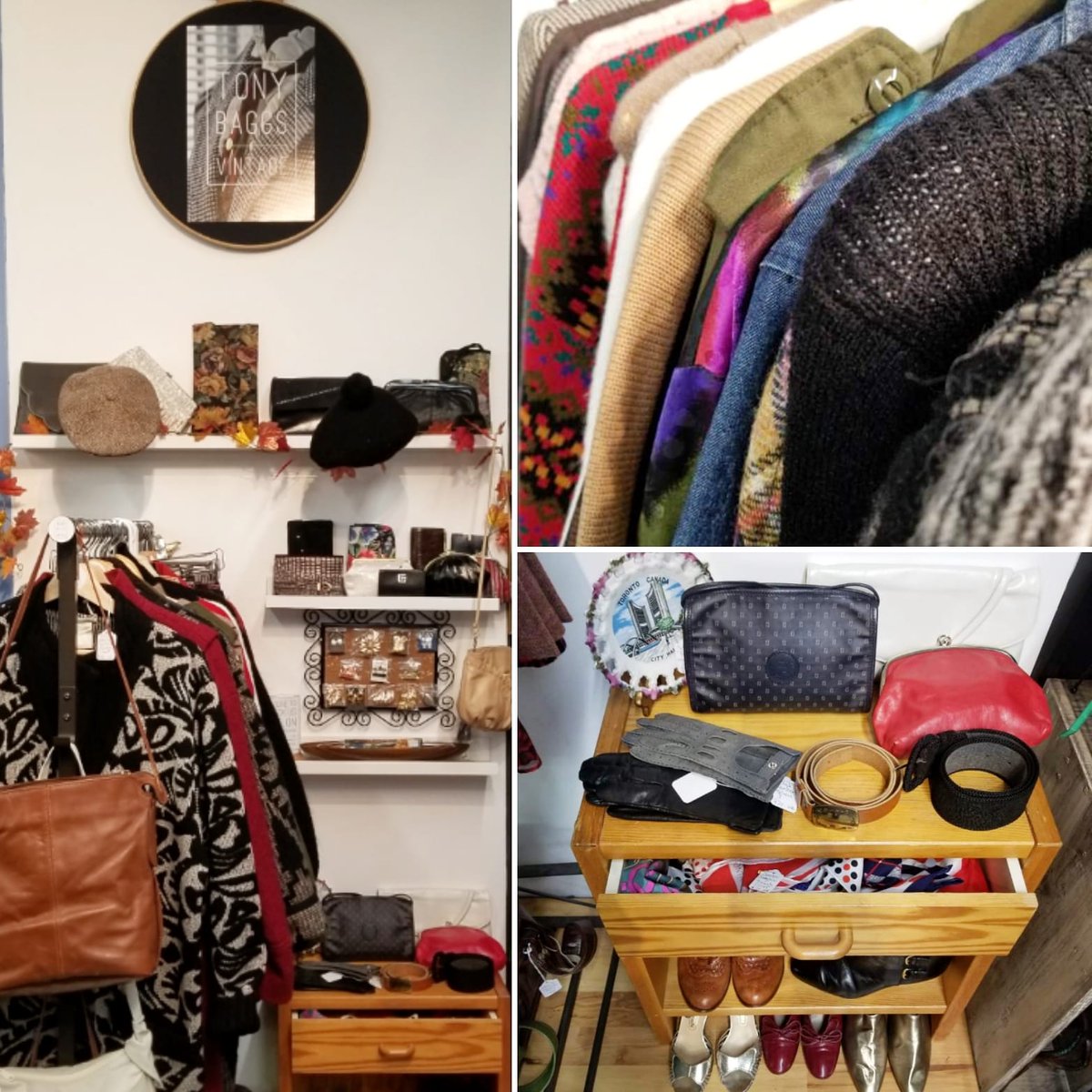 Looking for well curated #vintage, #Toronto? #Local vendor Tony Baggs Vintage curates on point vintage #clothing, #footwear &amp; accessories, available at #2978dundaswest. Visit their booth, 7 days a week from 11am to 6pm for great finds!
.
#createsellshop