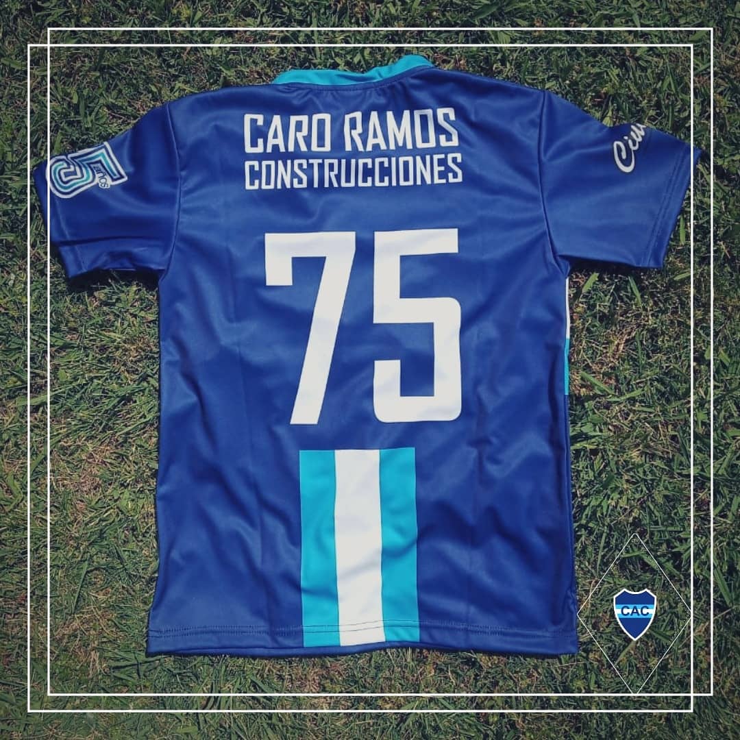 ClubACampito's tweet photo. Especial 75.

Ya están a disposición la nuevas camisetas, "como las de los jugadores", una linea sport para lucir, que se las trae💙

Consultá al 3447446135. https://t.co/SiLen9hugo