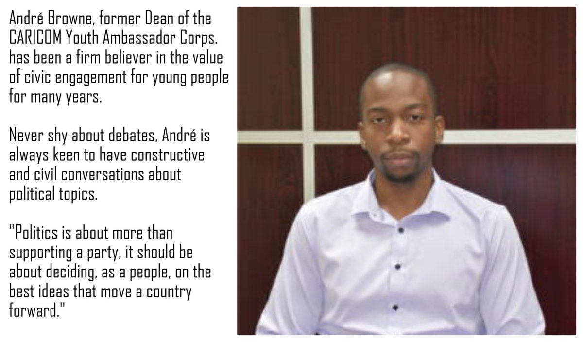 wineandchat1's tweet photo. Up next is Andre Browne! Andre is a Youth Leader and Information Technologist by profession!
Only the best for Election night! We begin promptly at 7:00pm! https://t.co/wfGQCoIObs