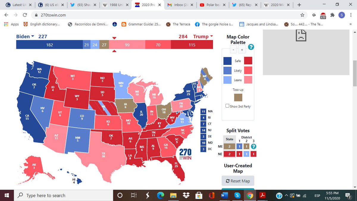 But it *is* this way for all the reasons I've provided in this epically long (even by my notorious standards) thread. I'll close with a map of what I think the map would look like if it was Trump v Sanders (just replace Biden's name). The answer is: not good. Not good at all.
