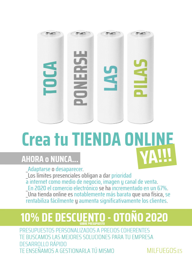 MilFuegosVisual's tweet photo. Ponte las Pilas, y crea tu Tienda Online YA! - https://t.co/imQ5BZj8bi https://t.co/twCWwVpBVV
