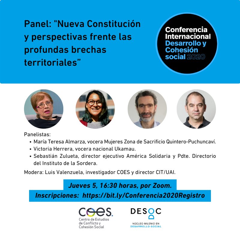 _VictoriaH__'s tweet photo. Con Ma. Teresa Almarza, S. Zulueta y L. Valenzuela en "Nueva Constitución y perspectivas frente a las profundas brechas territoriales". Décadas de neoliberalismo urbano crearon ciudades segregadas y viviendas precarizadas, pensadas para el mercado y no la vida
#Chile @CentroCOES https://t.co/89dc0MMpW9