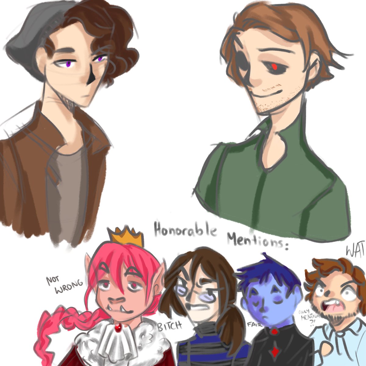 witchofcups's tweet photo. Einfach ein paar doodles zum entspannen oder auch „but sir, these are my support bastards“ https://t.co/znpzU6YuCc