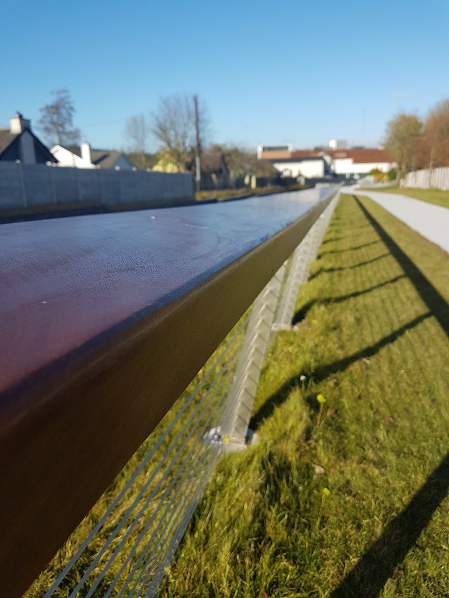 JMeagherCIL's tweet photo. Recently we supplied a hardwood capping piece for the flood relief scheme in Douglas Co Cork. 
Looks great in the November sun... https://t.co/BygcDtl2Yy