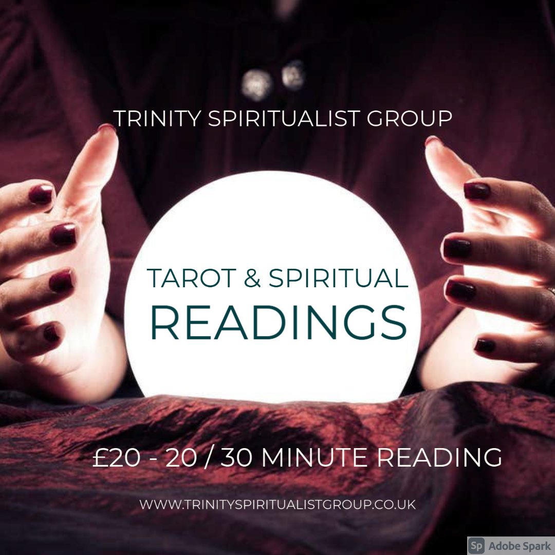trinitytpt's tweet image. Our friends at Trinity Spiritualist Group are offering #tarot and #mediumship readings. £20 for 20/30 minutes. 🔮🔮

Make sure you book your slot!

#psychic #tarotreading #spiritual #Tarotcards #medium #paranormal #spirituality #positivity #soulworker