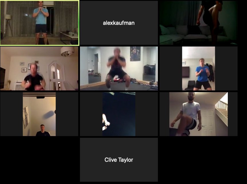Virtual session 💻🏋🏽💪

A big thanks <a href="/TheMacFitGroup/">Macca</a> for putting on a session for a group of 1st team players this evening.

An excellent workout under difficult circumstances that have stopped us from playing and more importantly socialising.

Highly recommend ⭐️⭐️⭐️⭐️⭐️