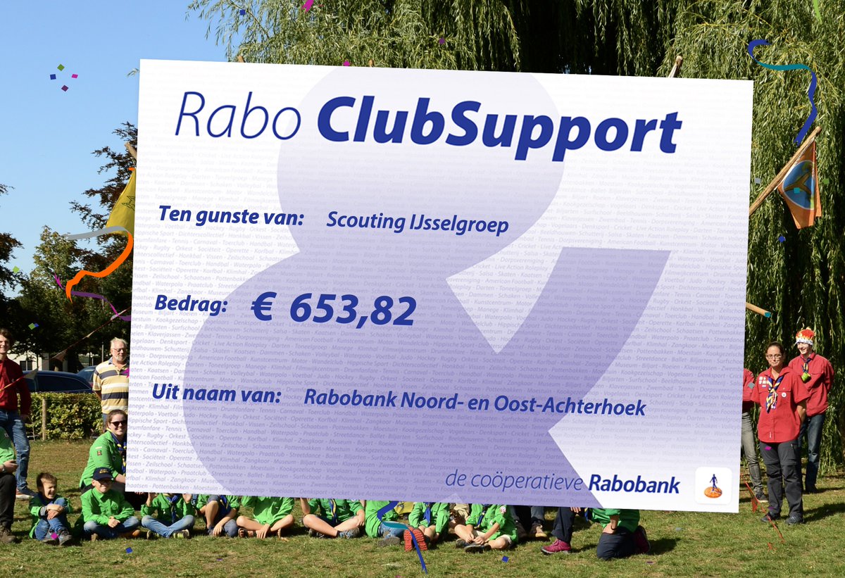 Via de Rabo #ClubSupportTwenteAchterhoek hebben wij € 653,82 mogen verdienen. Weer een extra beetje geld om die laatste € 7.500 voor de verbouwing bij elkaar te sparen!

Iedereen die op ons gestemd heeft: wij willen je onwijs bedanken!