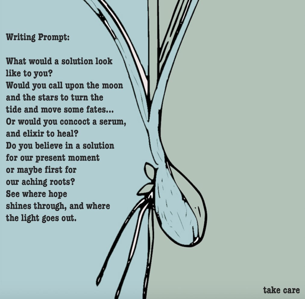 Time to take that pen to paper, dear ones. Honor the power of your mind, and consider the dreams you won't let go of, regardless, of all these moving pieces. #litmag #poetry #writingprompt