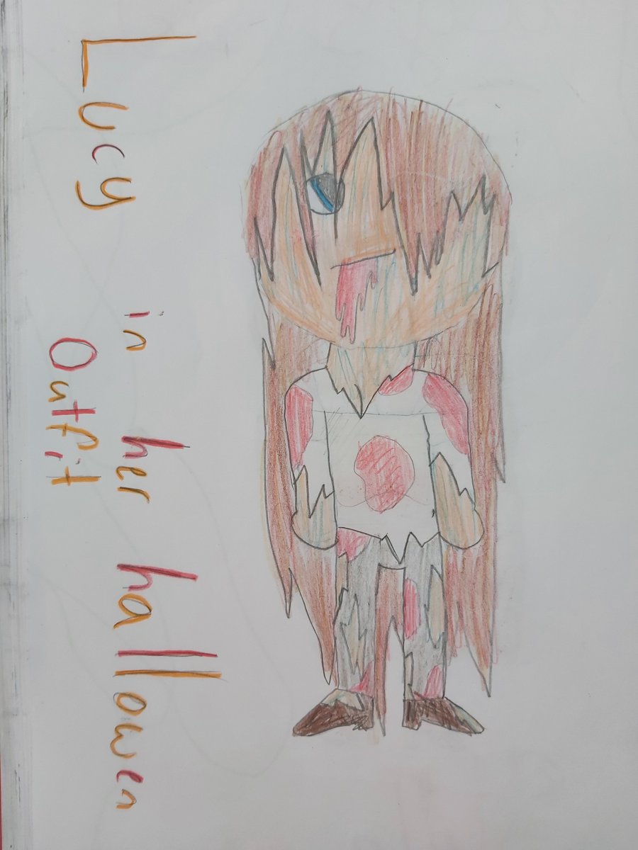 MrsD10864976's tweet photo. Lucy in her Halloween costume @ChapterChatNZ https://t.co/Rbtx4RglGO
