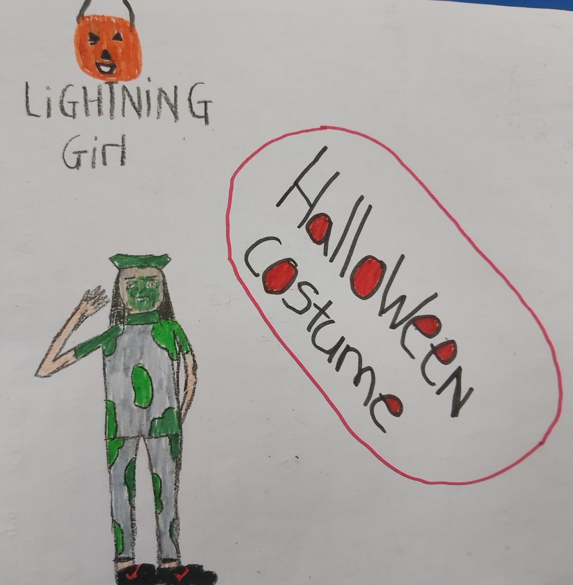 MrsD10864976's tweet photo. Lucy in her Halloween costume @ChapterChatNZ https://t.co/Rbtx4RglGO