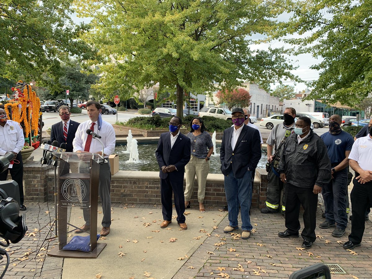 Press conference being held in Five Points about the mask ordinance in Columbia <a href="/wachfox/">WACH FOX</a>