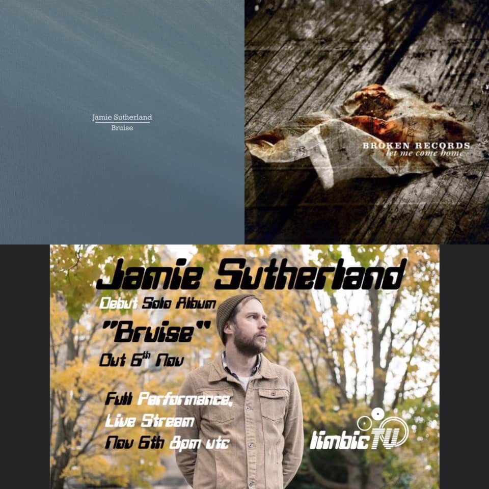 Looking forward to introducing "Bruise" to the world live over at <a href="/TvLimbic/">Limbic TV</a> from 20:00 GMT tomorrow (06/11/2020). 
Also, to celebrate it's 10th birthday last month I'll be doing an encore of choice tunes from <a href="/broken_records/">broken_records</a> Let Me Come Home to finish up. First show this year!