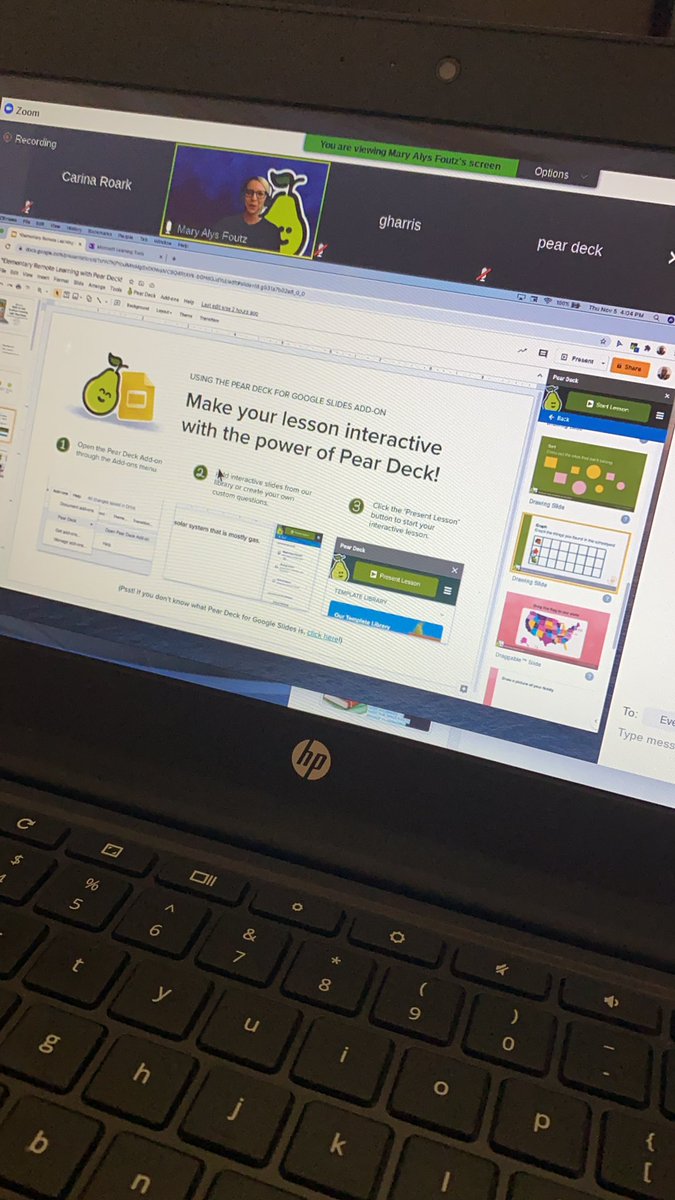 Carinajoy's tweet photo. @MA_PearDeck @TinaWartman
Learning how to make interactive lessons using PearDeck! 😊 #CSIP #KentonCounty #FortWright #FalconsRock https://t.co/NsqJtbkBQa