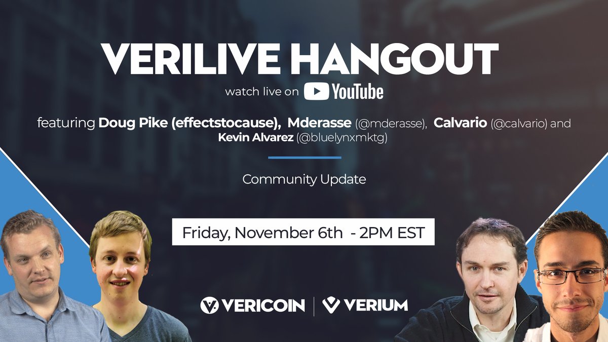 In less than 24 hours, we will be live for a new #Verilive ! Come join us tomorrow at 2 PM EST ! More info on vericoin.info/verilive-6/  #Vericonomy #Vericoin #Verium $VRC $VRM #crypto #bitcoin