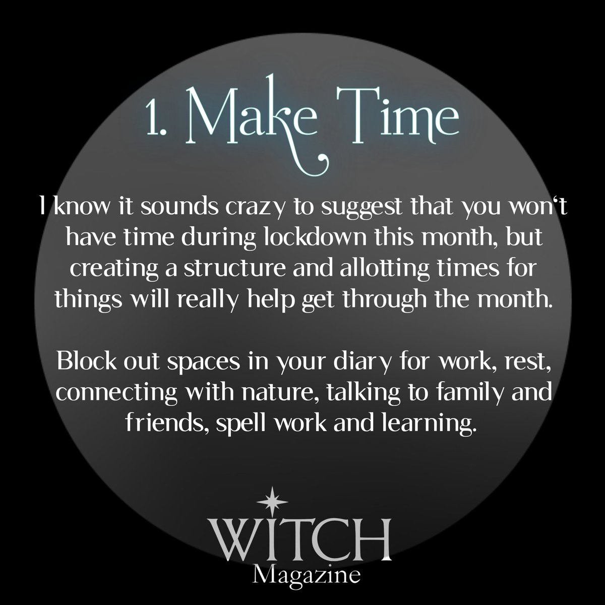 _witchzine's tweet photo. Witch Tips for the latest UK lock down #witchmagazine #witchesoftwitter #witchtips 1/2 https://t.co/ZPBAqFHO4q